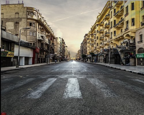 calm city street in Nairobi